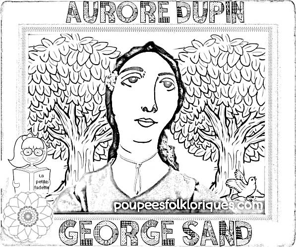 Coloriages George Sand gratuits actuels et sympas